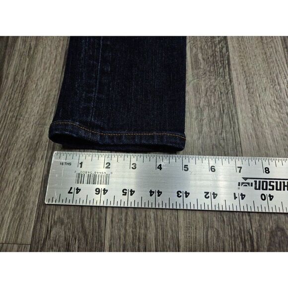 (3/$35) Old Navy Maternity Womens Size 2 Long Skinny Side Panel Denim Blue Jeans - Picture 10 of 10